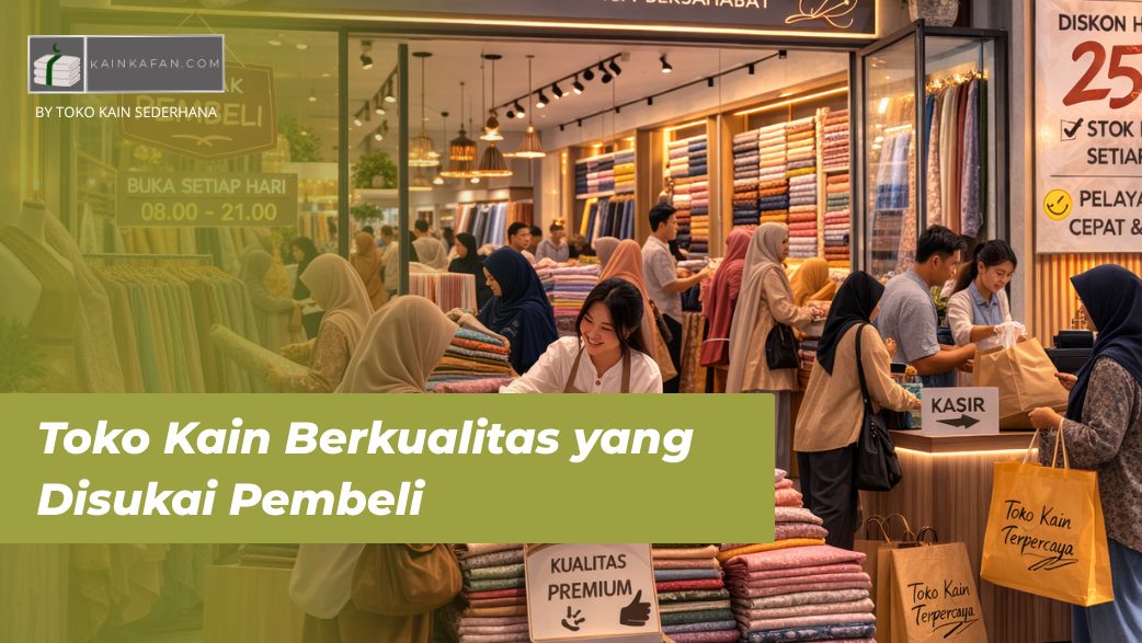 5 Karakteristik Toko Kain Berkualitas yang Disukai Pembeli